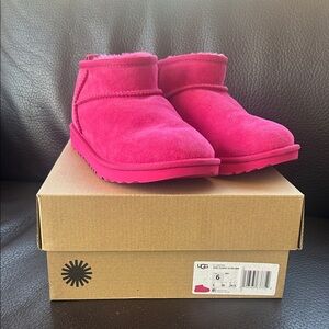 UGG Vibrant Pink Suede Boots